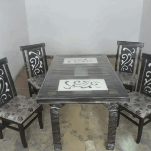 Premium Engineered Wood 4-Seater Dining Set