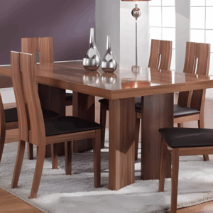 Premium 6-Seater Wooden Dining Table – Family Dining Redefined