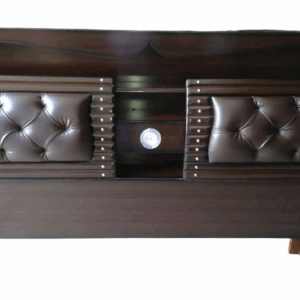 Elegant Wooden Box Cot with Built-in Storage