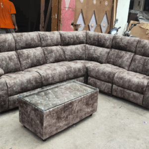 Premium Leatherette 6-Seater Sofa – Elegant & Spacious