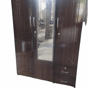 Teak Wood Wardrobe with Drawers – Elegant Design